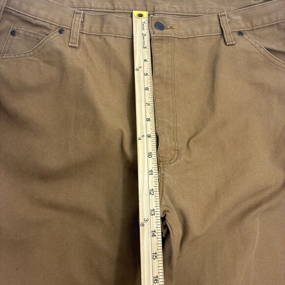 Dickies Men’s Work Pants 42x30 Brown Canvas Carpenter Utility VTG - Picture 2 of 13